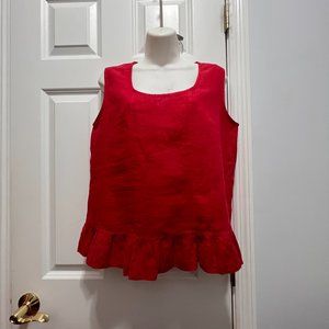 Eva Tralala Paris red linen top